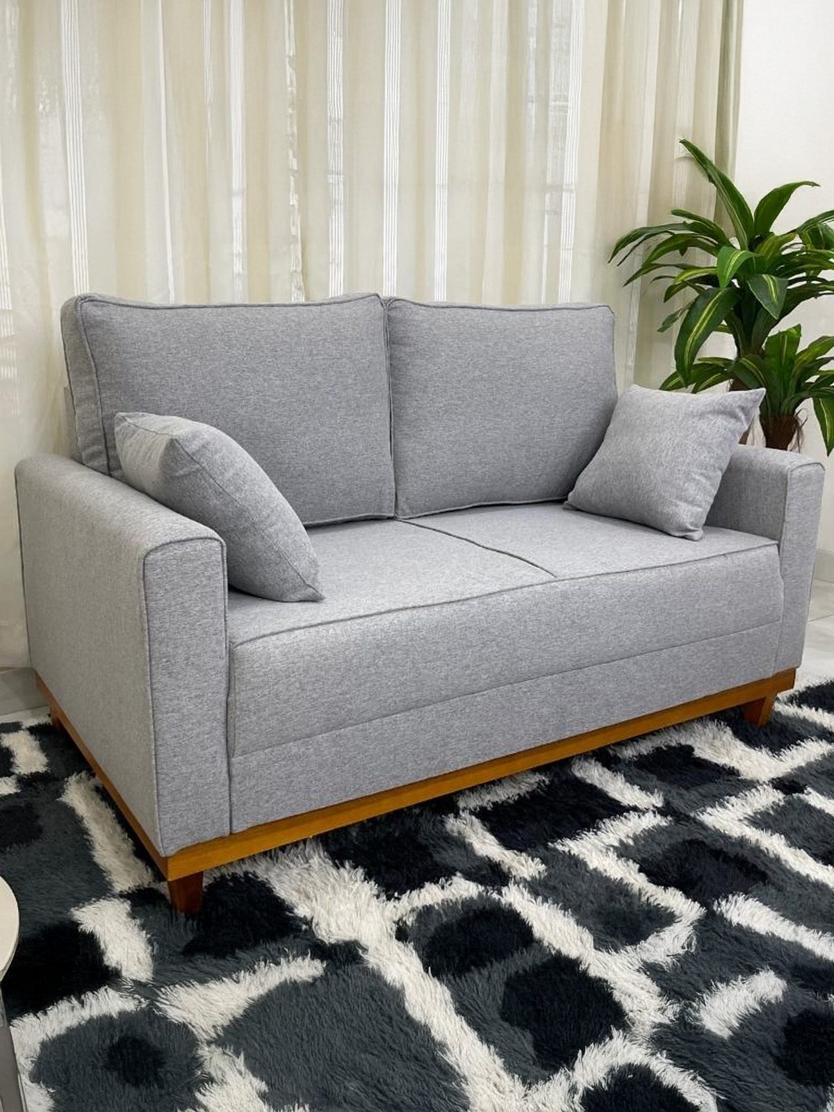 Sofá rolo de espuma laminado